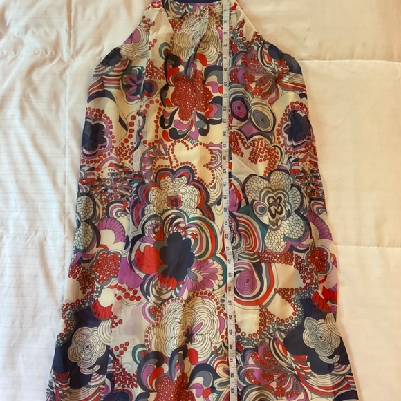 LIBERTY LONDON for Target XS Floral Pattern Vintage Boho Halter Neck Blue Dress - Picture 5 of 8